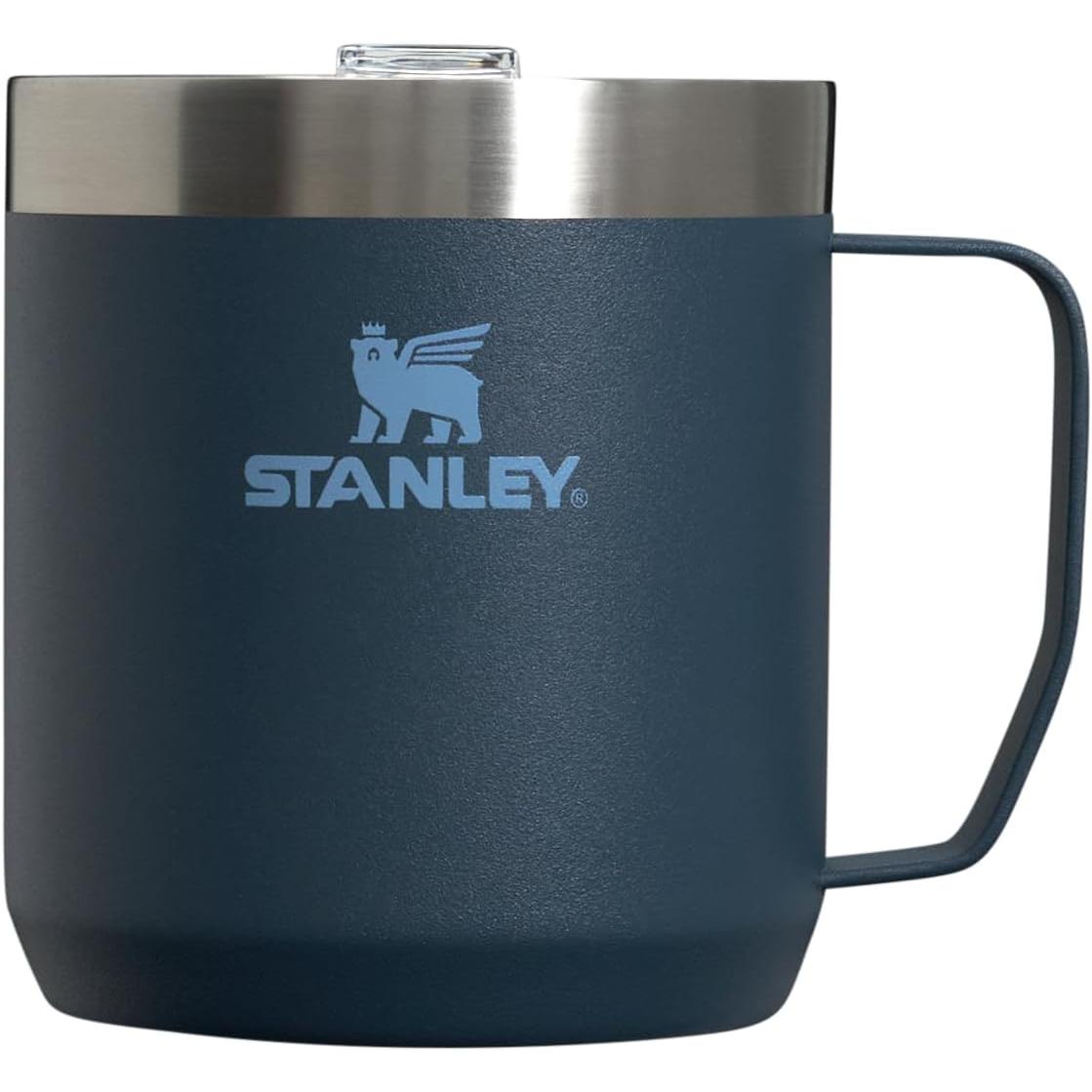 Stay-Hot Camp Mug 12 Oz | Press Fit Drink through Lid | Cup for Coffee, Tea and Drinks | Insulated Stainless Steel Coffee Mug | Bpa-Free | Ash 2.0